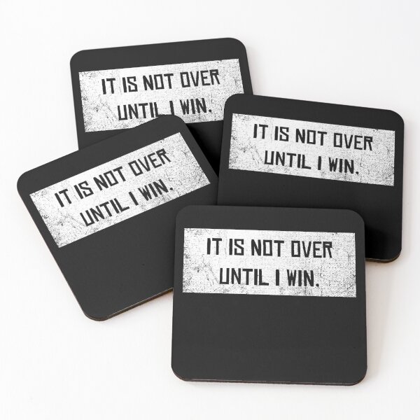 Item preview, Not over until I win Motivation Slogan Winner Success designed and sold by CreatDifference.