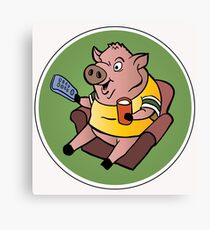 The Sports Pig Canvas Print