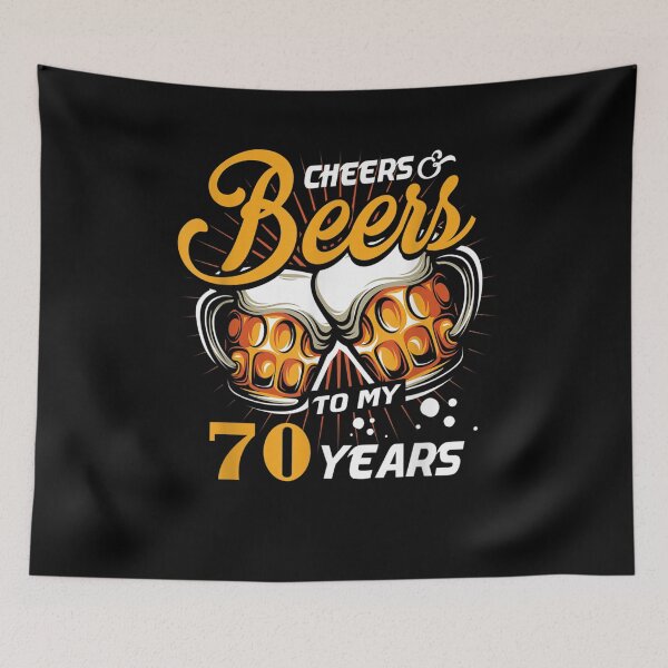 Item preview, Funny 70th Birthday Cheers And Beers To My 70 Years designed and sold by zpruby.