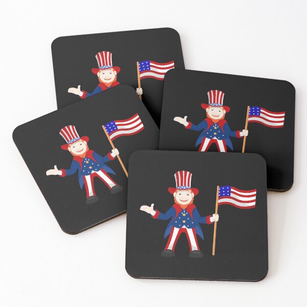 Item preview, Funny Clown With USA Flag illustration  designed and sold by garniturex.