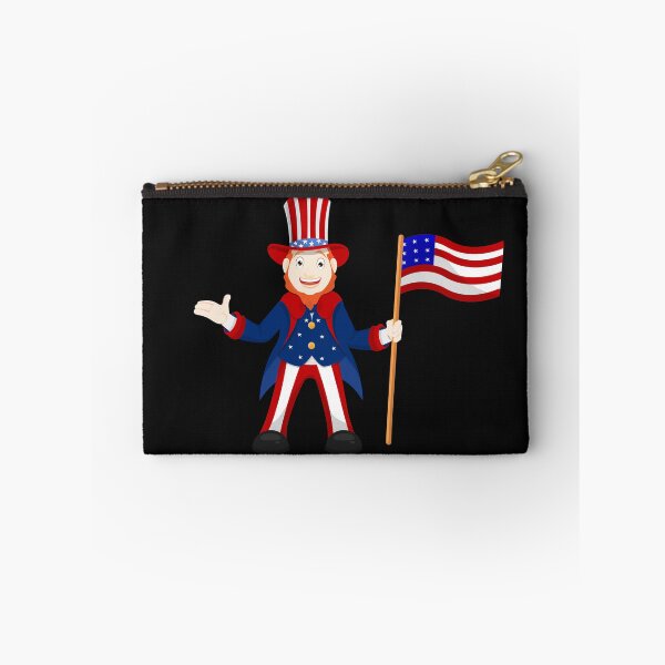Item preview, Funny Clown With USA Flag illustration  designed and sold by garniturex.