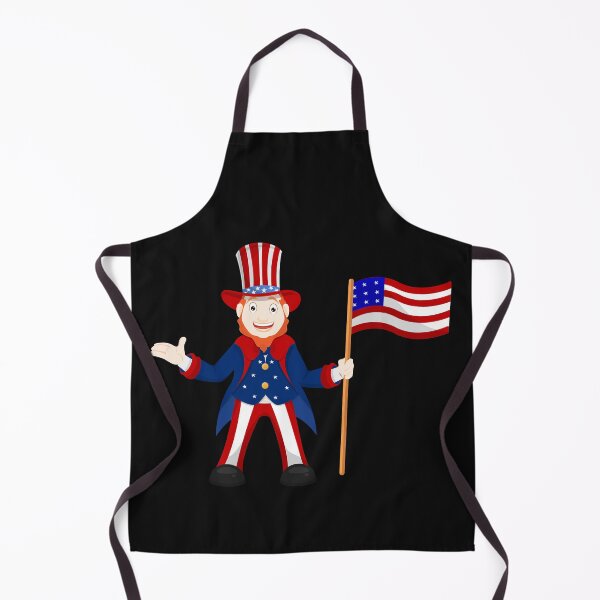 Item preview, Funny Clown With USA Flag illustration designed and sold by garniturex.