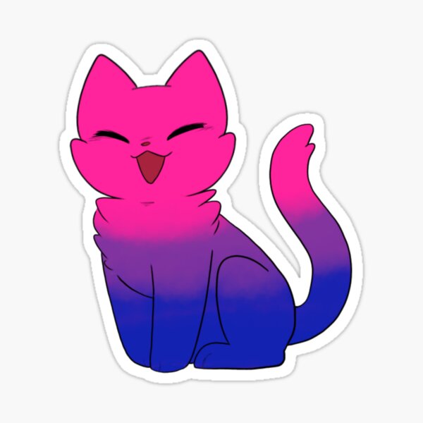 Anime Bisexual Cat Stickers for Sale | Redbubble