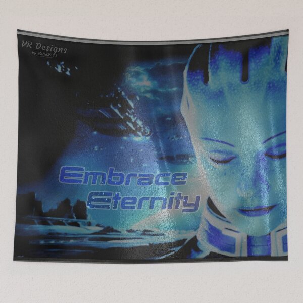 Item preview, Liara T'Soni Embrace Eternity Digital Flag Painting designed and sold by Visual Resolutions.