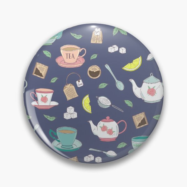 Item preview, Teatime Tea Party Vintage Teacups Pattern designed and sold by HotHibiscus.
