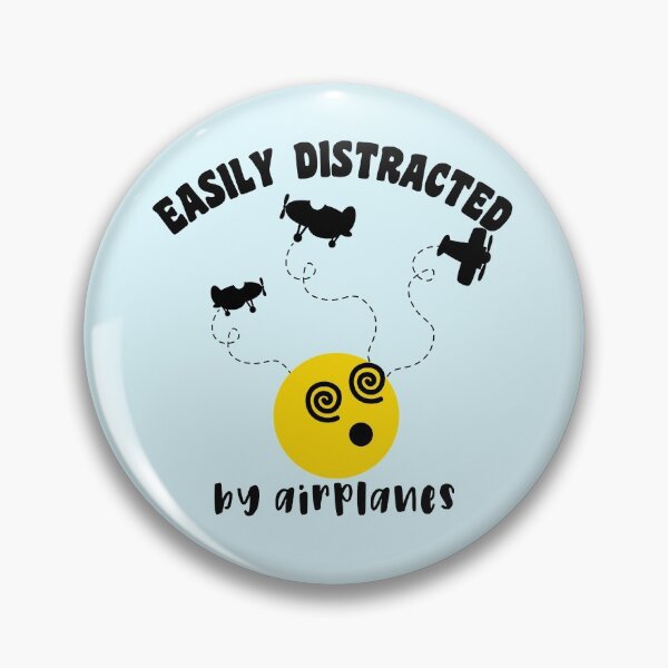 Item preview, Easily Distracted By Airplanes| best gift for airplane lovers|pilots designed and sold by aoichan3939.