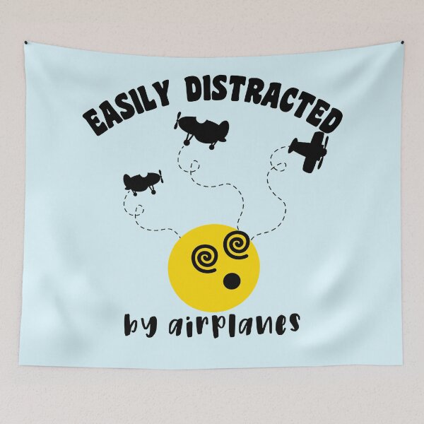 Item preview, Easily Distracted By Airplanes| best gift for airplane lovers|pilots designed and sold by aoichan3939.
