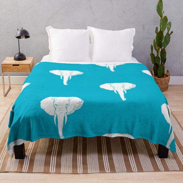 Item preview, Lucky Elephant_Aqua Blue designed and sold by TOTOARTY.