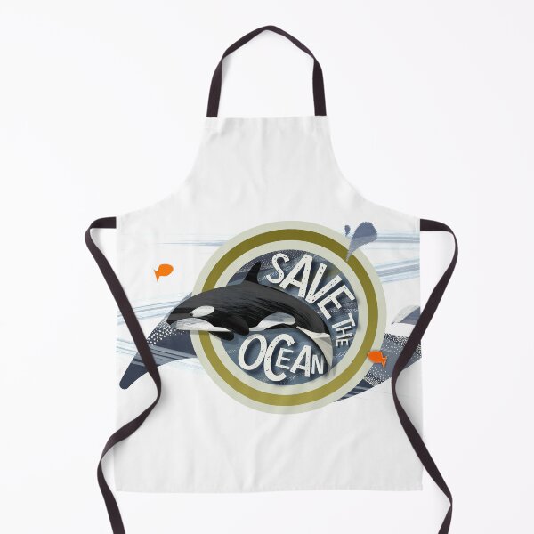 Item preview, Save our Oceans - Striking orca whale save the seas range for wild open water swimmers - Caroline Laursen Original designed and sold by Caroline Laursen.