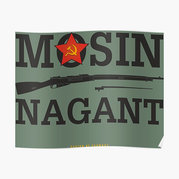 Mosin Nagant Russia On Light Poster By Faawray Redbubble