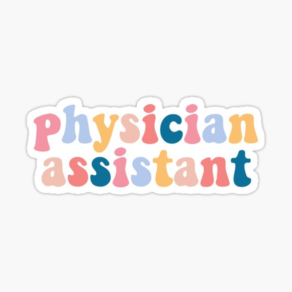 Artikel-Vorschau von Physician assistant typography, designt und verkauft von flatbrownbread.