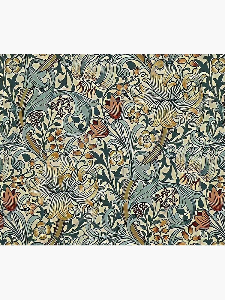 Thumbnail 5 of 5, Shower Curtain, William Morris - floral design designed and sold by Vivanne-art.