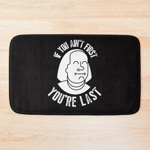 Item preview, Vintage if you ain't first you are last typography and ben franklin illustration  designed and sold by garniturex.