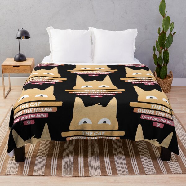 Item preview, The Cat Owns the house i just pay the bills Funny T-shirt, gift for moms, cat lovers, funny cat tee Classic T-Shirt designed and sold by PlusPlayStore.