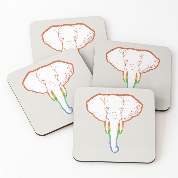 Item preview, Lucky Elephant_Rainbow designed and sold by TOTOARTY.