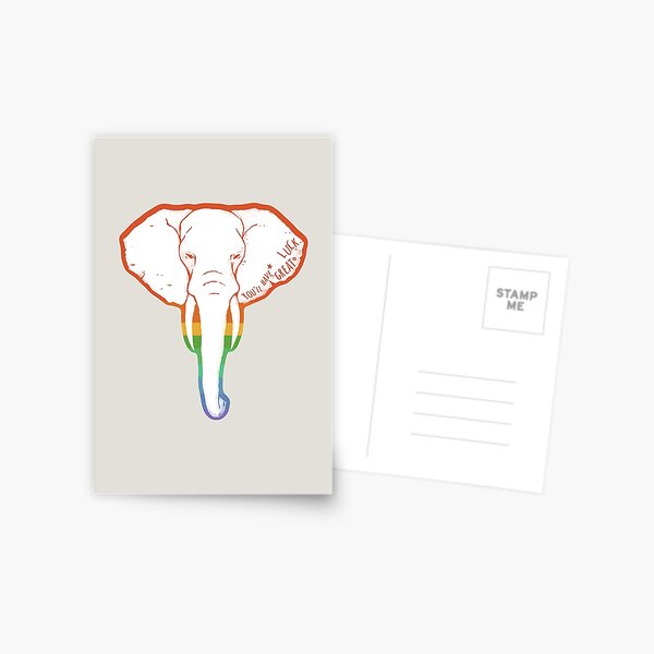Item preview, Lucky Elephant_Rainbow designed and sold by TOTOARTY.
