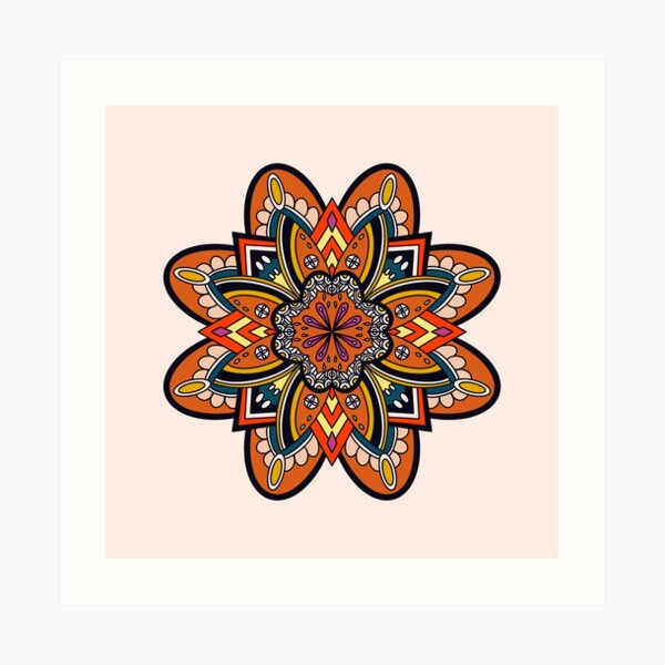 Aperçu de l'œuvre LE MANDALA CHAUD À LA CANNELLE créée et vendue par Warenae.