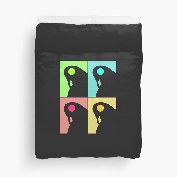 Songbird Pop Art without border Duvet Cover