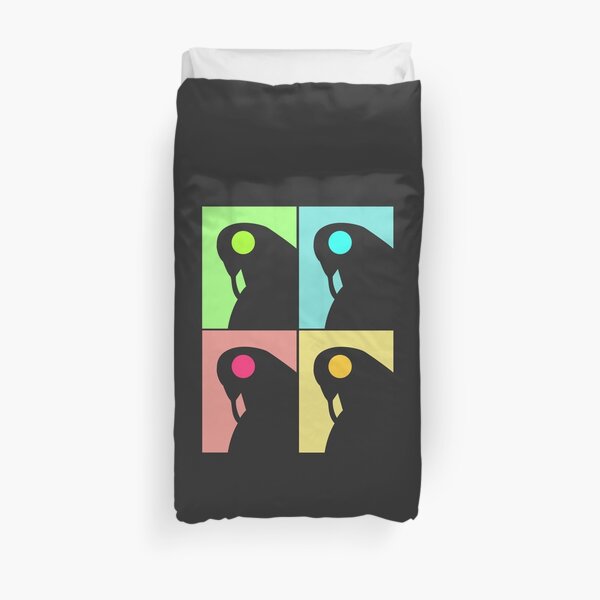 Songbird Pop Art without border Duvet Cover