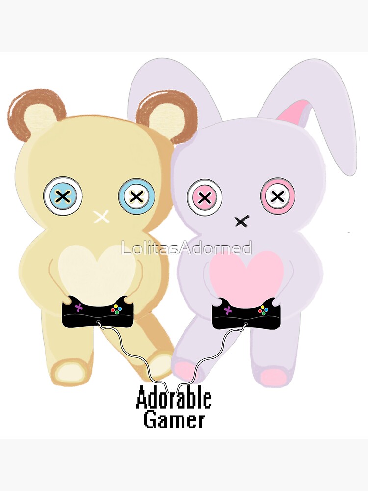 Adorable Gamer ~ Teddy & Bunny by LolitasAdorned