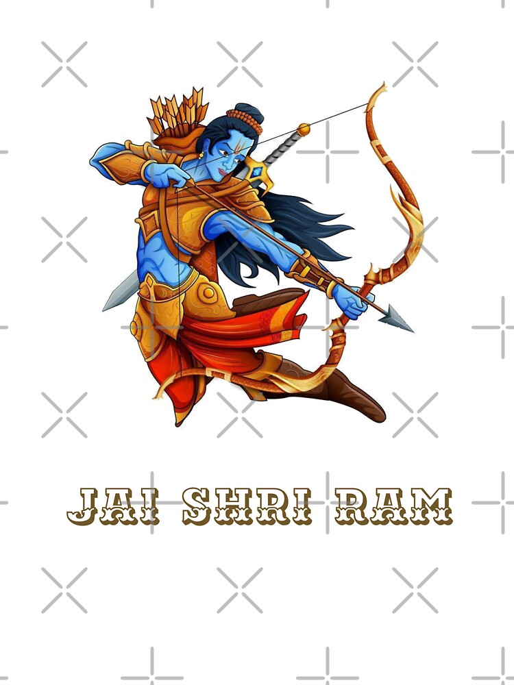 Beautiful image of our lord Rama with his arrow and bow to remove our  griefs pain negativity and sadness and bring positivity in our life  Kids