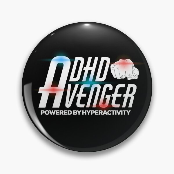 Item preview, ADHD AVENGER POWERED BY HYPERACTIVITY, Attention HyperActive Disorder Awareness designed and sold by MJDezigns.