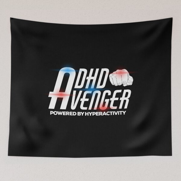 Item preview, ADHD AVENGER POWERED BY HYPERACTIVITY, Attention HyperActive Disorder Awareness designed and sold by MJDezigns.