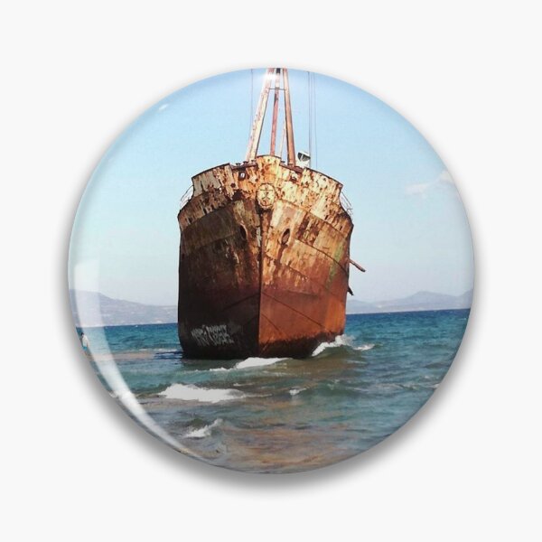 Item preview, Greece the Aegean sea.Abandoned ship. designed and sold by TaniaArtDesign.