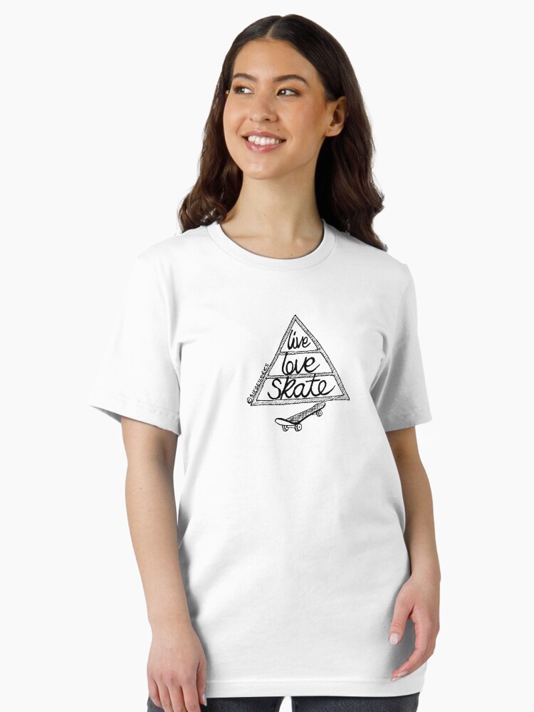 ■New Era■ Live Love Skate T-Shirt Black 14536508 Amazon.com: Live Love Skate T-Shirt Cotton Short Sleeve for
