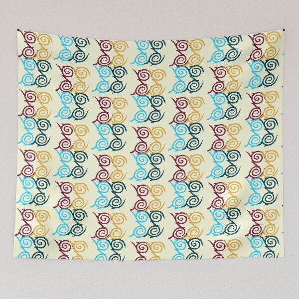 Item preview, Ancient Maltese Temples Pattern Waves designed and sold by iliketeas.