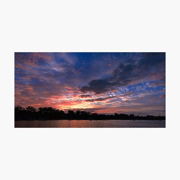 Scattered Cloud Sunrise. Art photo Photographic Print