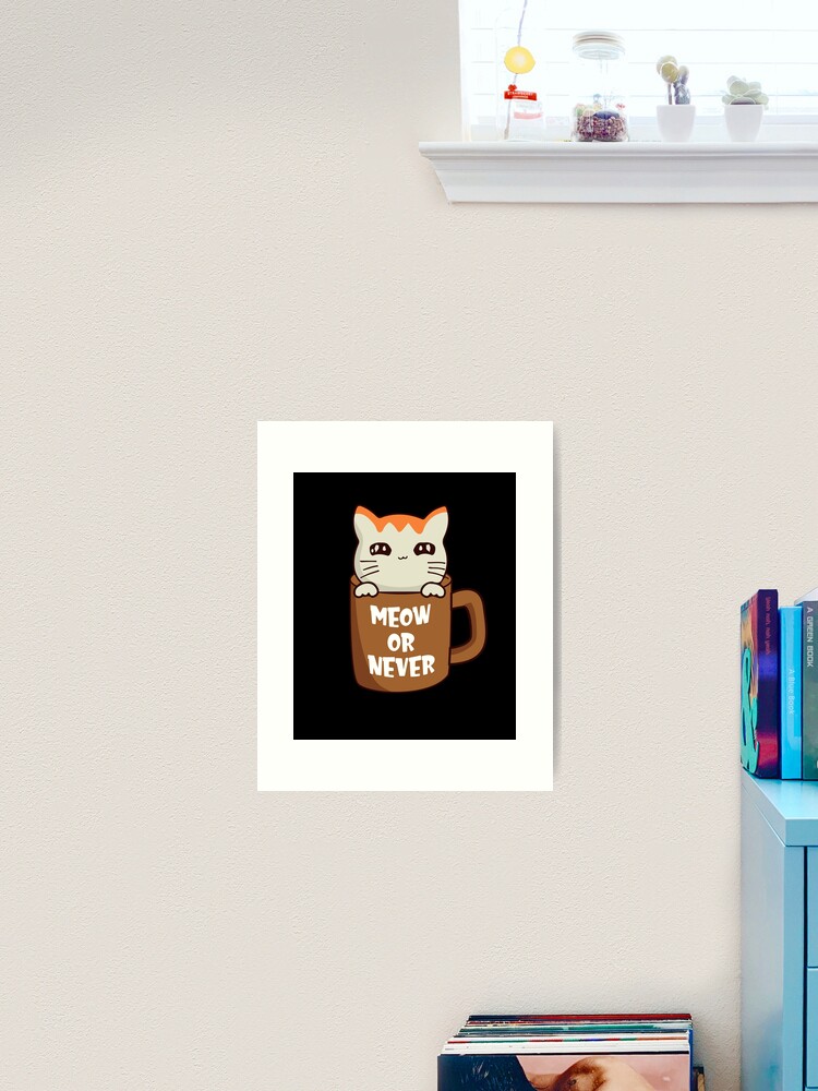 NEW Meow or Never Cat Mug