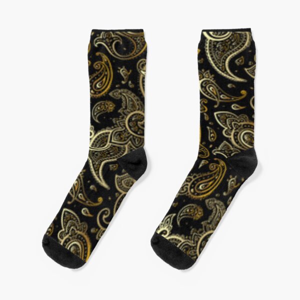 Item preview, black and gold paisley designed and sold by nigejohn.
