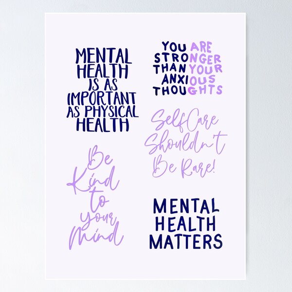 Mental Health Post Its Reminder Set Psychology Sticker Show Your Message  Support People Actionism Empowerment 
