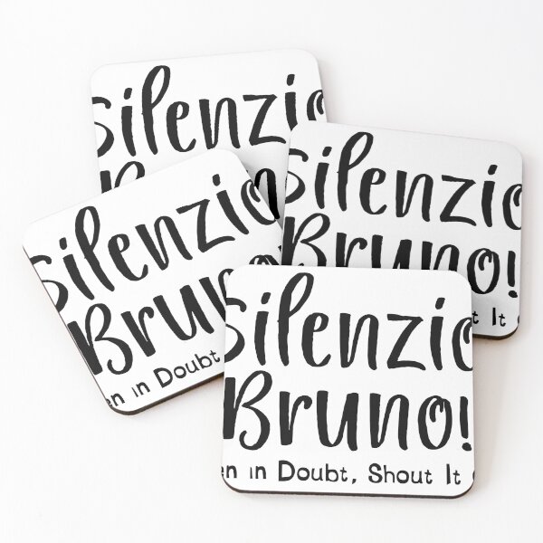 Item preview, SILENZIO BRUNO - QUIET BRUNO - SILENCE BRUNO - LUCA designed and sold by annekarolle.