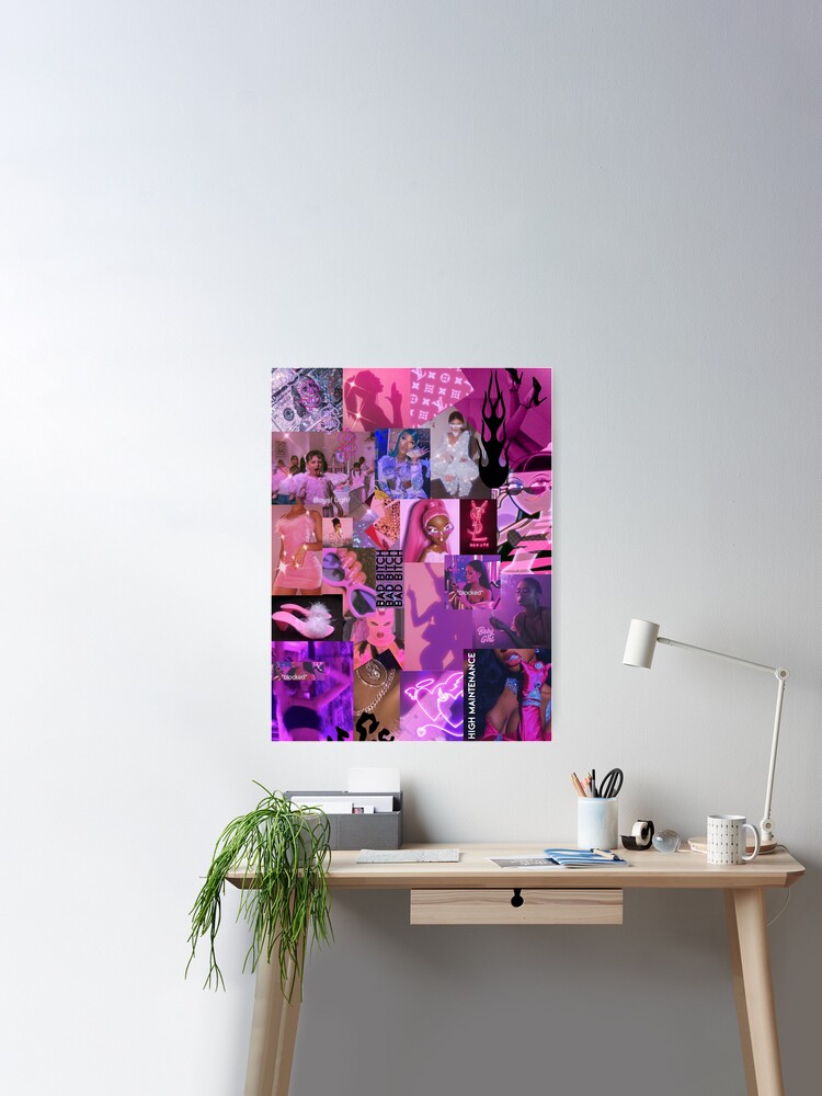 HOT PINK Girl Aesthetic Collage  Poster for Sale by reannyn