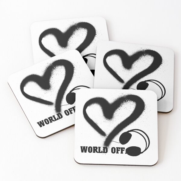 Item preview, Music headphones heart techno house love designed and sold by shurikaner.
