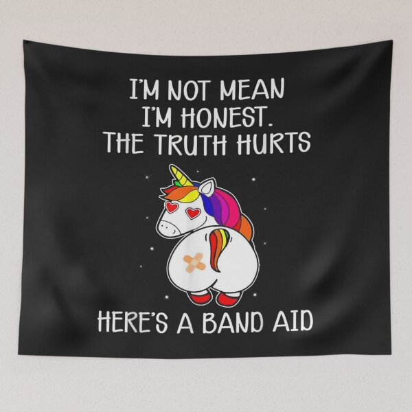 Item preview, Im not mean im honest unicorn designed and sold by judithlilyz.