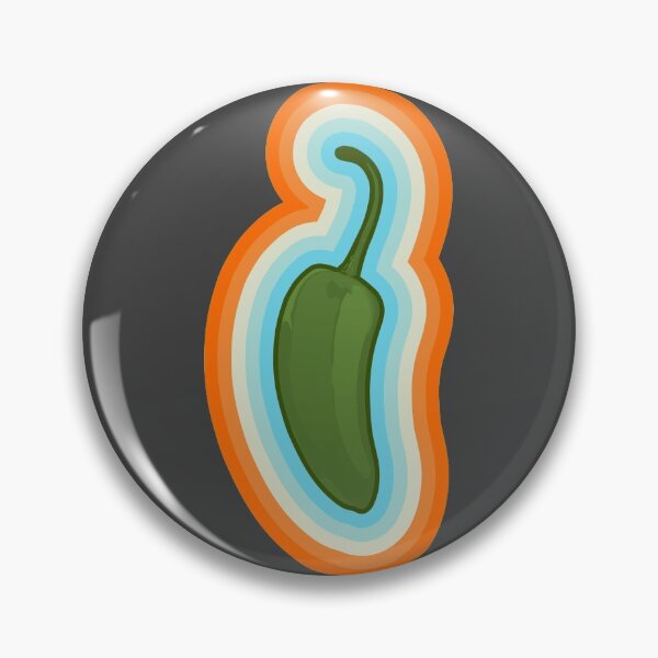 Item preview, Green Jalapeno Chili with colorful border designed and sold by BRU Design.