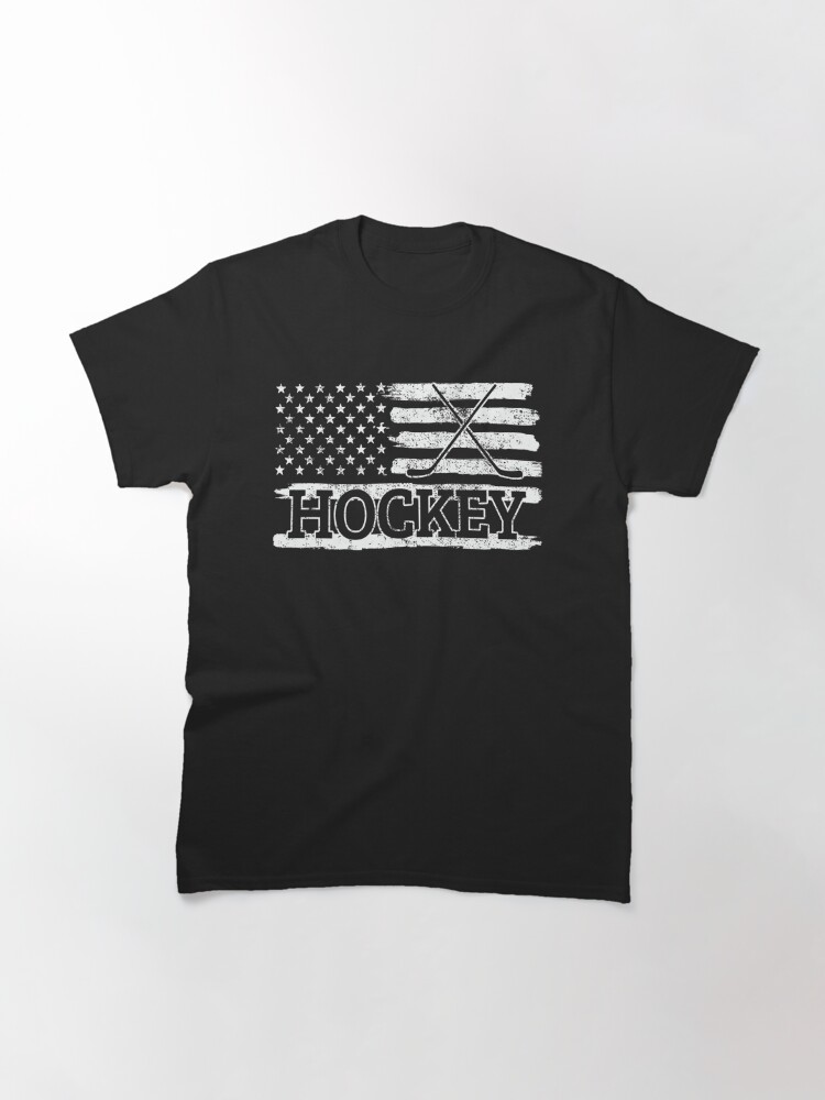 Disover Hockey USA Flag Vintage Classic T-Shirt