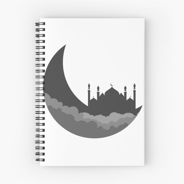 Item preview, half moon with mosque design designed and sold by Aziramada.