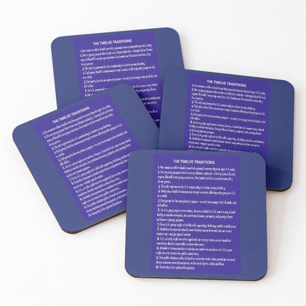 Item preview, ]12 Traditions Of Alcoholics Recovery for Meetings designed and sold by Delights.