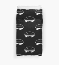 Flat Earth - White Duvet Cover