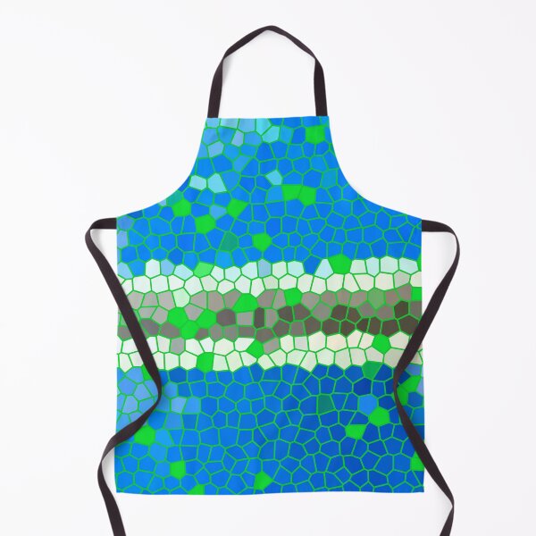 Item preview, Sweet stain-glass style of the blue colour tone mix together with light and dark grey. designed and sold by Trianglegreen.