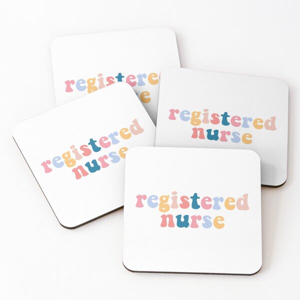 Item preview, rn registered nurse typography designed and sold by flatbrownbread.