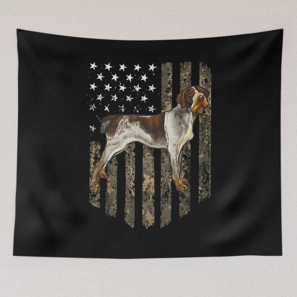 Item preview, Camo American Flag German Wirehaired Pointer 4th Of July Usa designed and sold by zpruby.