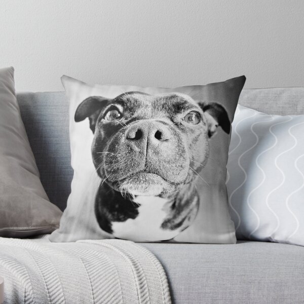 Staffy! Throw Pillow