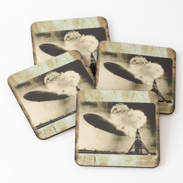 Item preview,  The Hindenburg Disaster Exploding Zeppelin Airship Accident Design designed and sold by EarthArtDesigns.