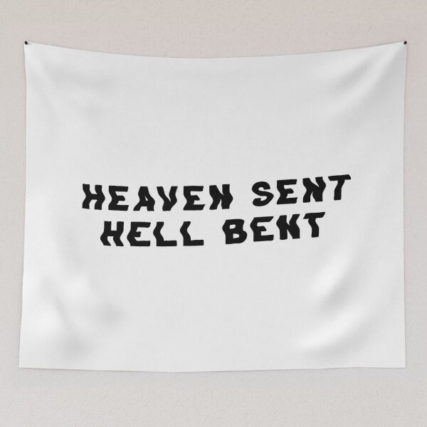 Item preview, Heaven Sent Hell Bent Black On White designed and sold by soundlesswaves.