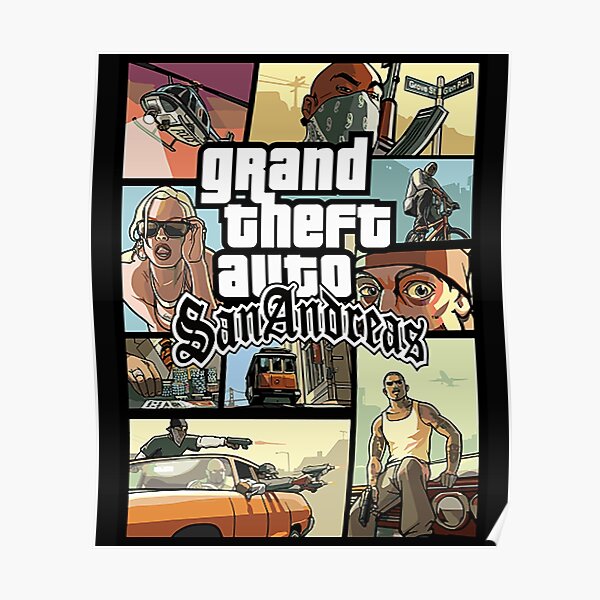 Grand Theft Auto San Andreas Posters Redbubble